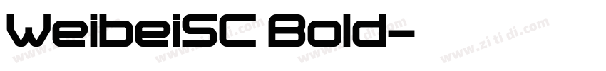 WeibeiSC Bold字体转换